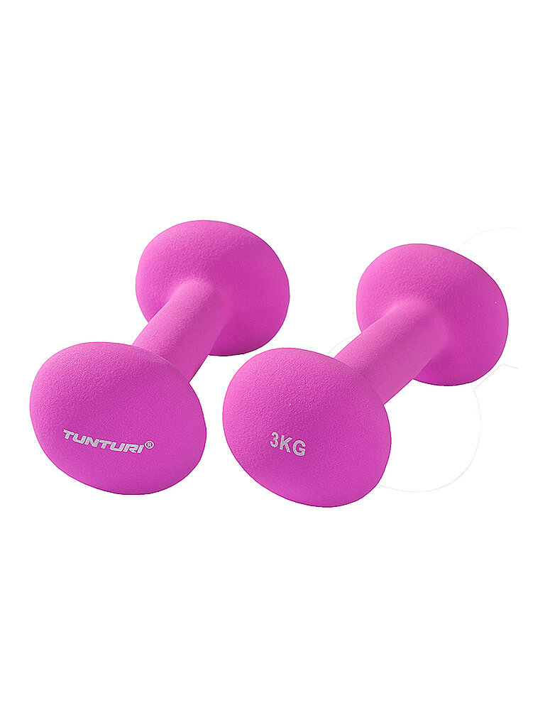 TUNTURI Kurzhantel-Set 3 kg lila — Bild 2
