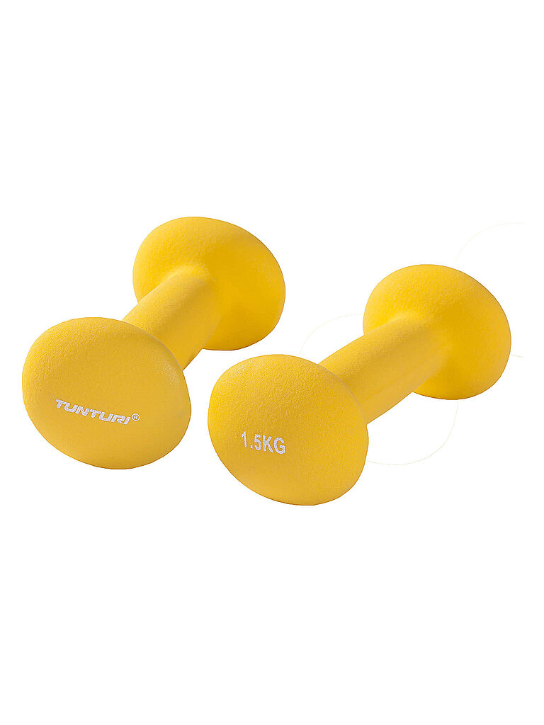 TUNTURI Kurzhantel-Set 1,5 kg gelb — Bild 2