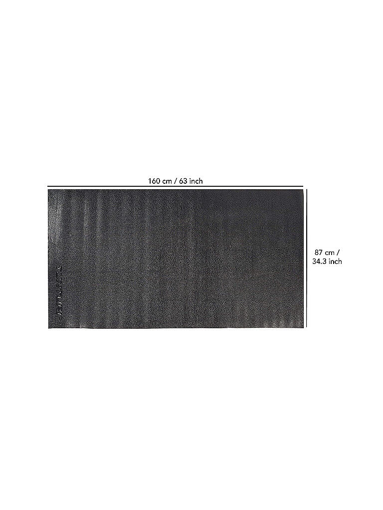 TUNTURI | Bodenschutzmatte 160 x 87 cm | schwarz