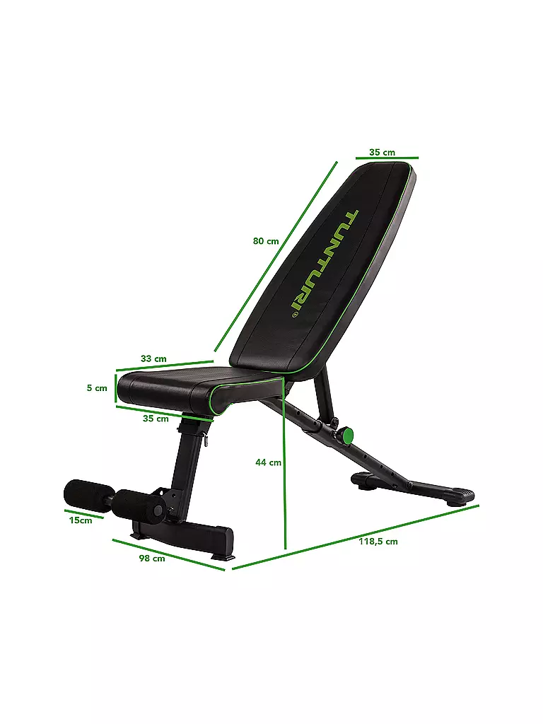 TUNTURI | Schrägbank UB20 | schwarz