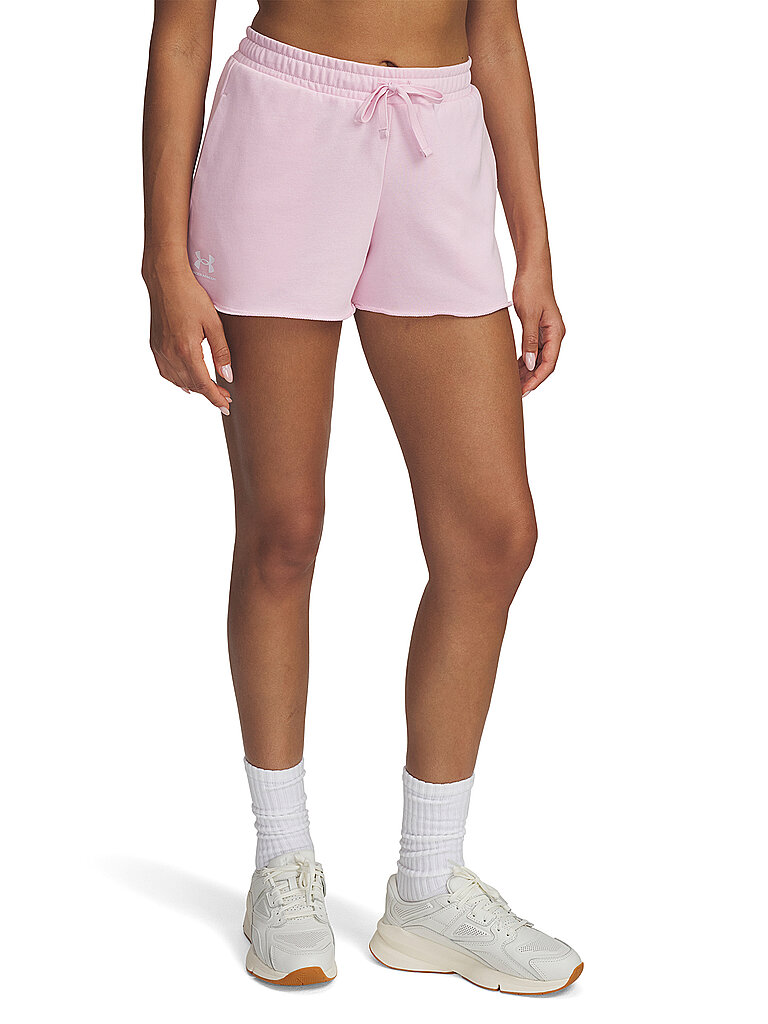 UNDER ARMOUR Damen Short UA Rival Terry rosa | XL