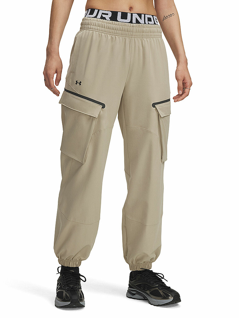 UNDER ARMOUR Damen Jogginghose UA Unstoppable Cargo camel | M — Bild 2