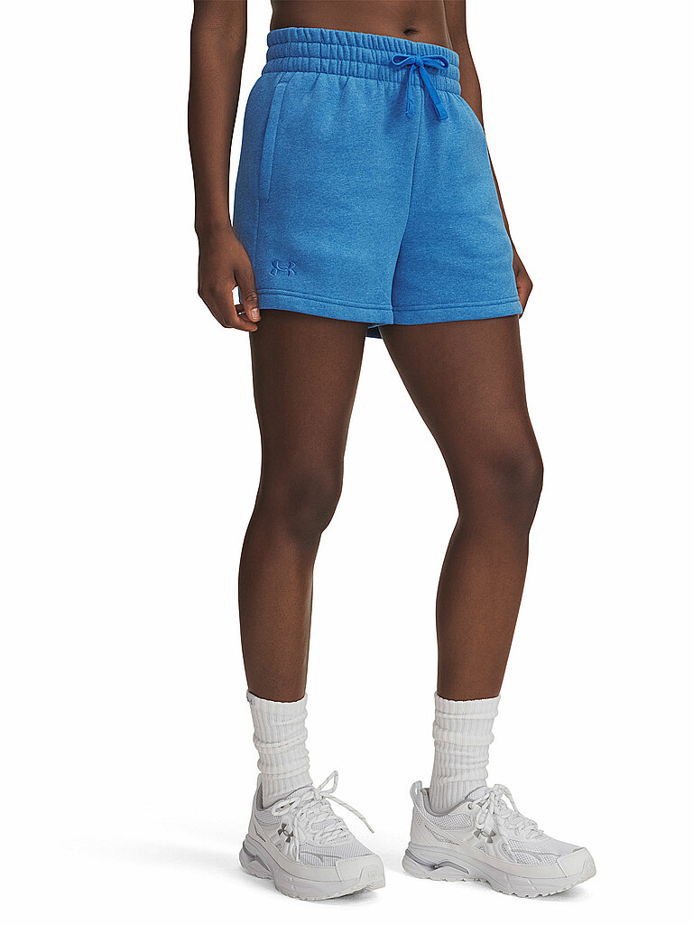 UNDER ARMOUR Damen Shorts UA Rival Fleece blau | L — Bild 2