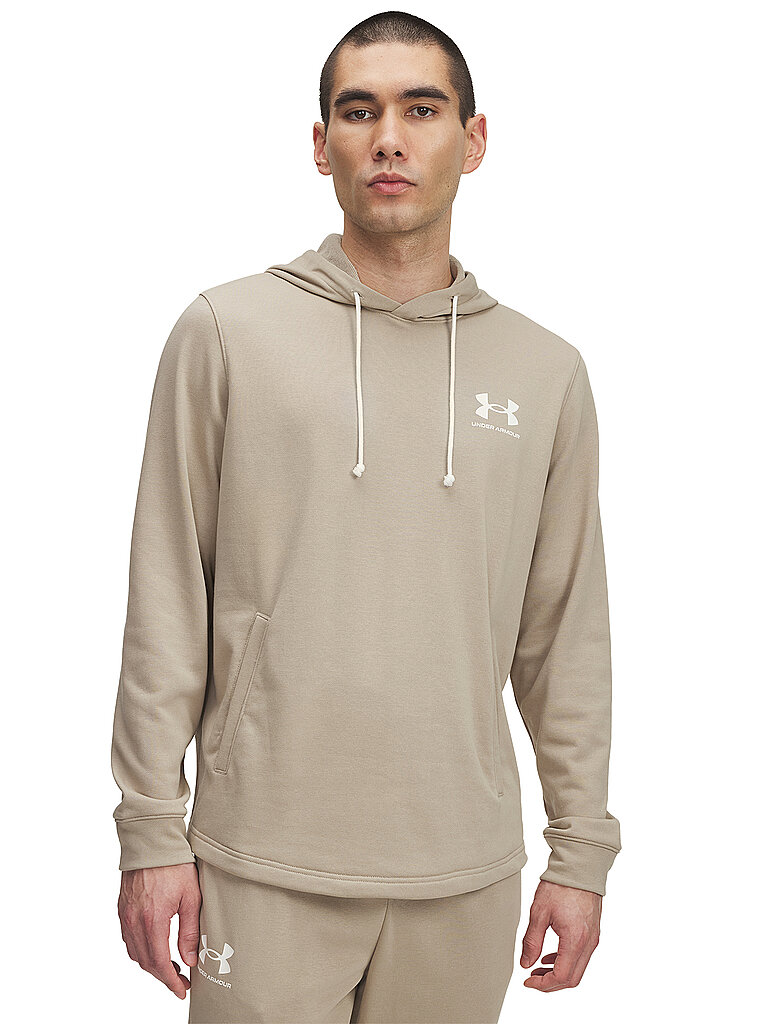 UNDER ARMOUR Herren Hoodie UA Rival Terry camel | L — Bild 2