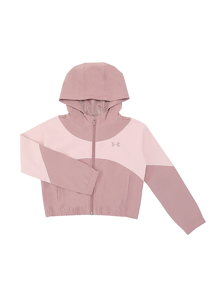 UNDER ARMOUR Mädchen Jacke UA Rival Woven Hoodie beere | 134-146 — Bild 2
