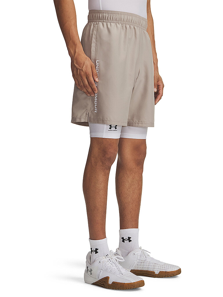 UNDER ARMOUR Herren Shorts UA Woven Wordmark camel | L — Bild 2