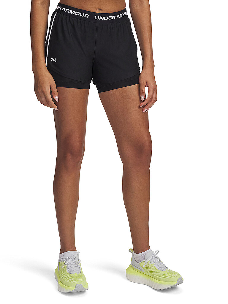 UNDER ARMOUR Damen Fitnessshorts UA Tech™ Play Up 2in1 schwarz | M — Bild 2