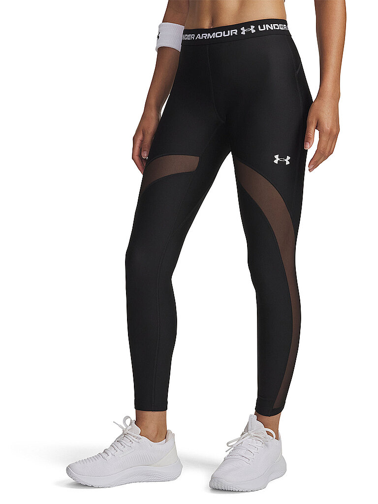 UNDER ARMOUR Damen Fitnesstight HeatGear® Mesh schwarz | M — Bild 2