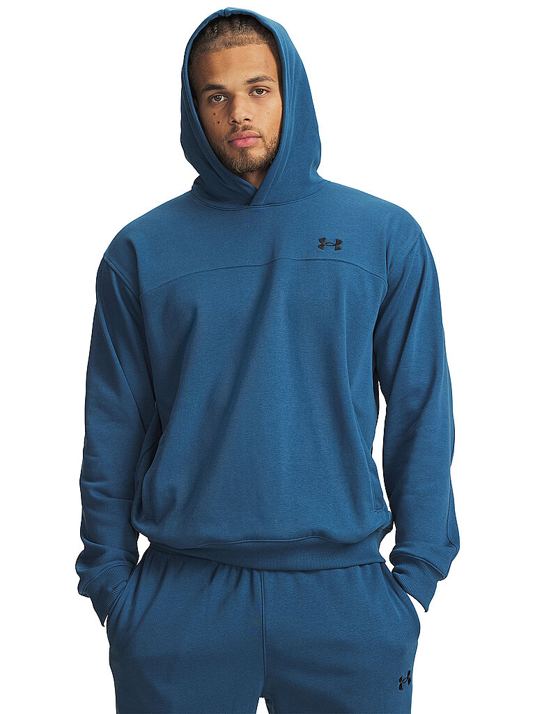 UNDER ARMOUR Herren Hoodie UA Rival Lightweight dunkelblau | L — Bild 2
