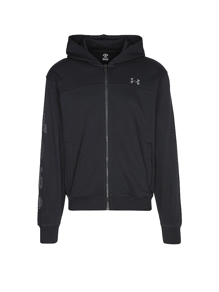 UNDER ARMOUR Herren Kapuzenjacke UA Rival Graphic FZ schwarz | L — Bild 2