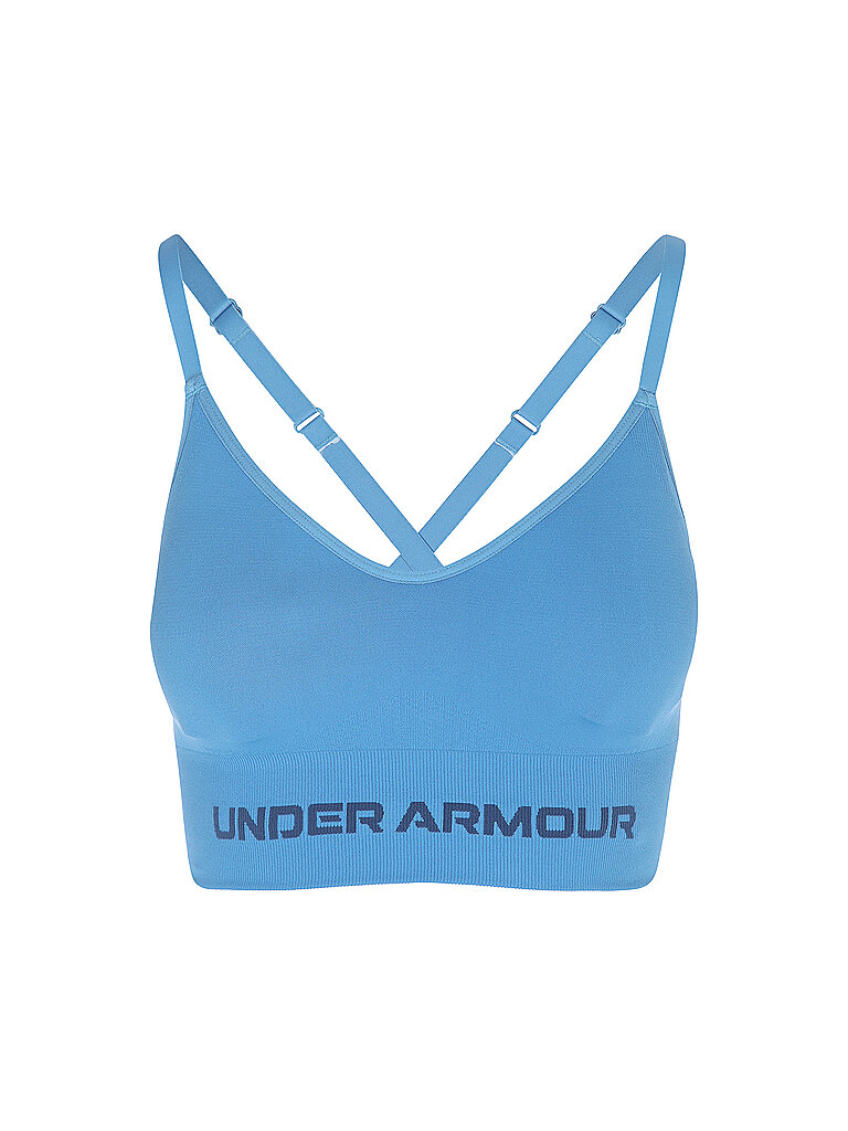 Under Armour Damen Sport-BH Vanish Seamless Low Support blau