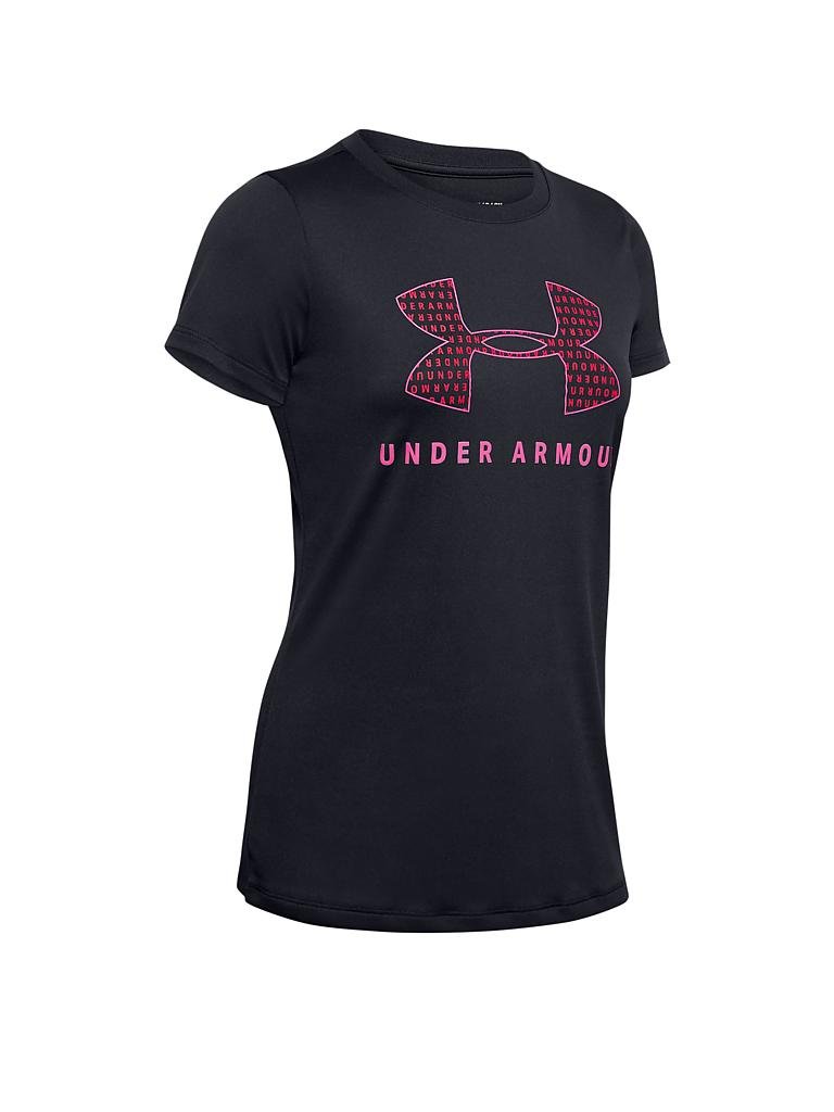 Under Armour Damen Sport-Fitness-T-Shirt UA Graphic Sportstyle rot schwarz 