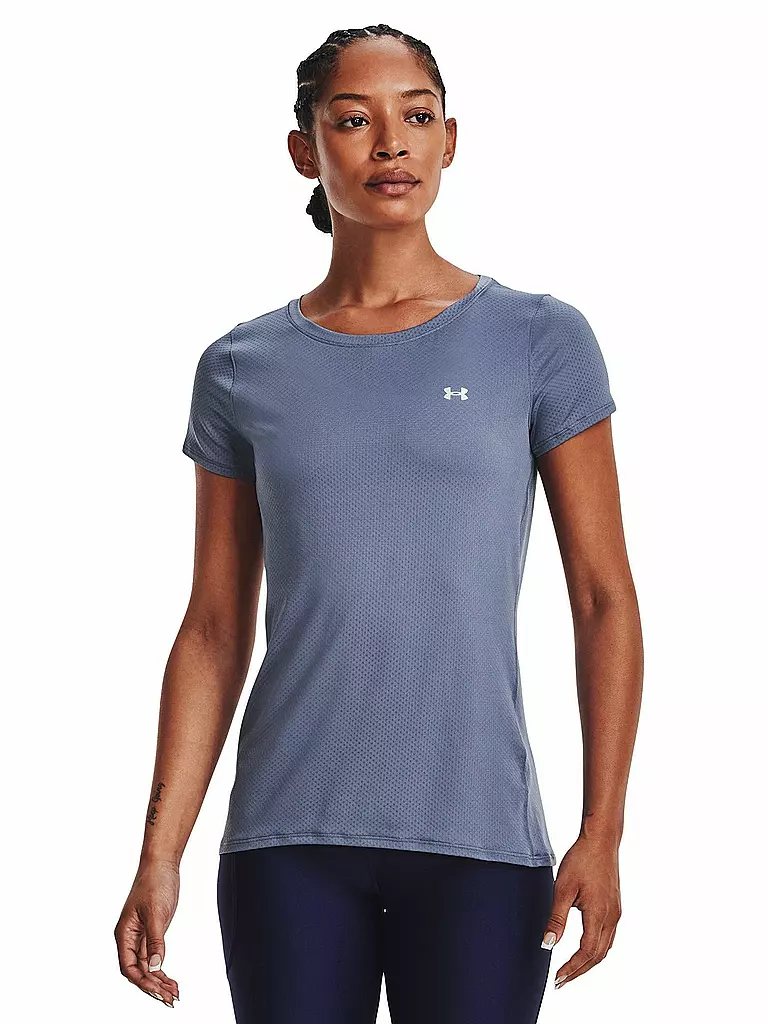 UNDER ARMOUR | Damen Fitnesshirt HeatGear® Armour | blau