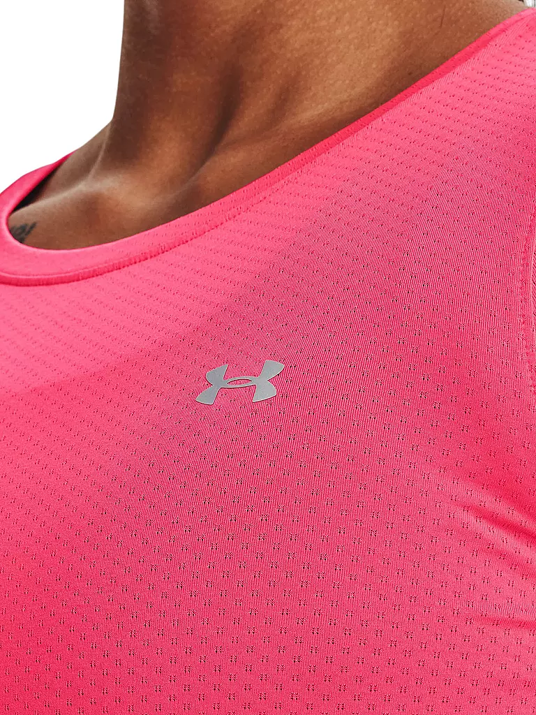UNDER ARMOUR | Damen Fitnesshirt HeatGear® Armour | pink