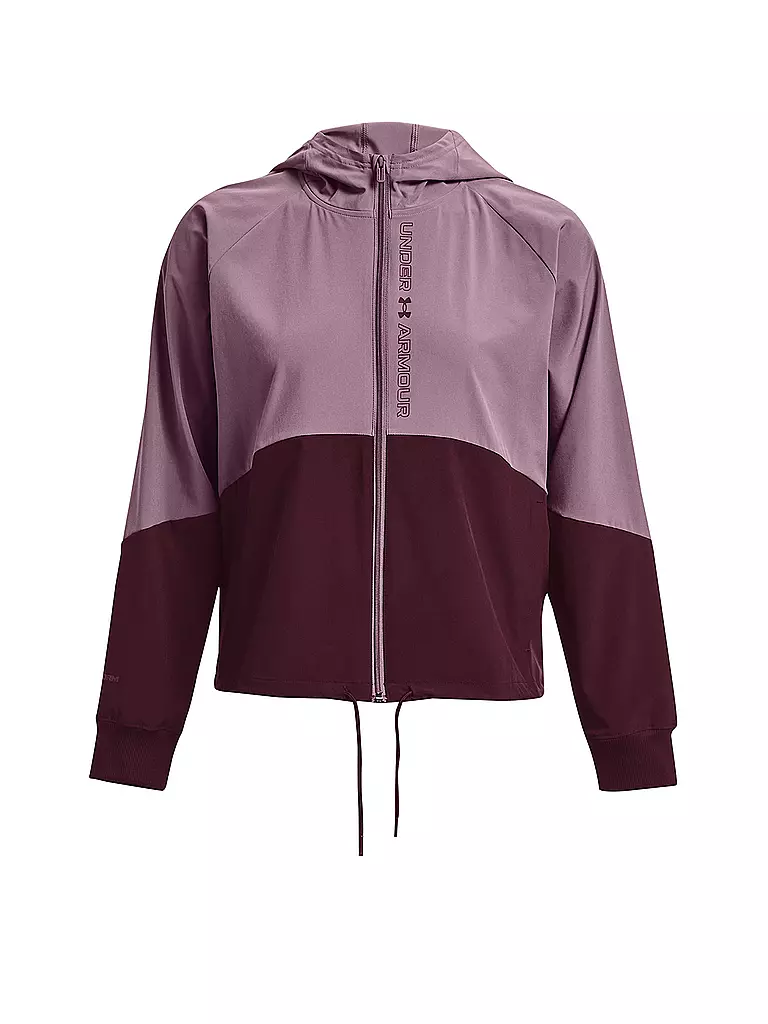 UNDER ARMOUR | Damen Fitnessjacke UA Jacke aus Webstoff mit durchgehendem Zip | lila