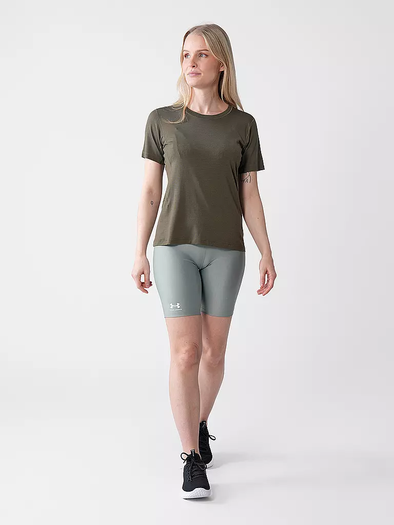 UNDER ARMOUR | Damen Fitnessradler HeatGear® 8" Authentics | olive
