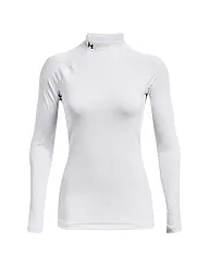UNDER ARMOUR | Damen Fitnessshirt ColdGear®  Authentics Mockneck | weiss