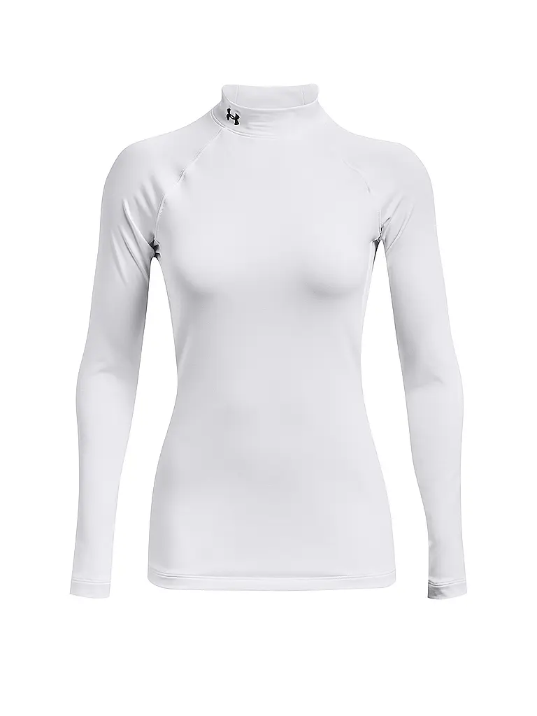 UNDER ARMOUR | Damen Fitnessshirt ColdGear®  Authentics Mockneck | weiss