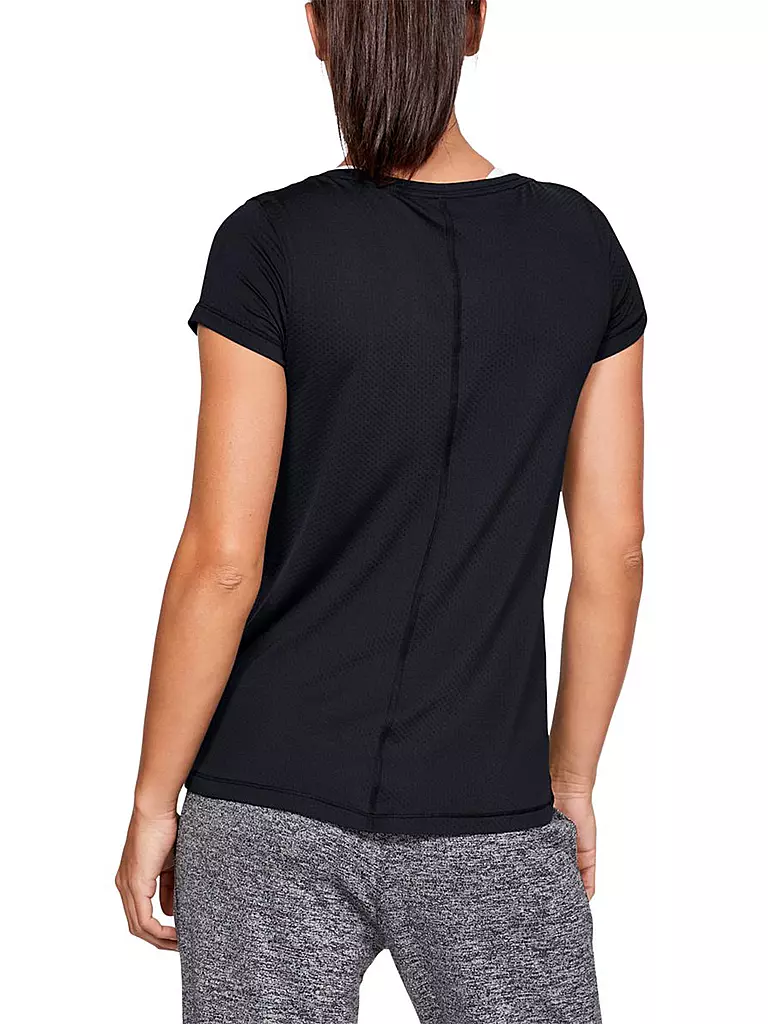 UNDER ARMOUR | Damen Fitnessshirt HeatGear® Armour  | schwarz