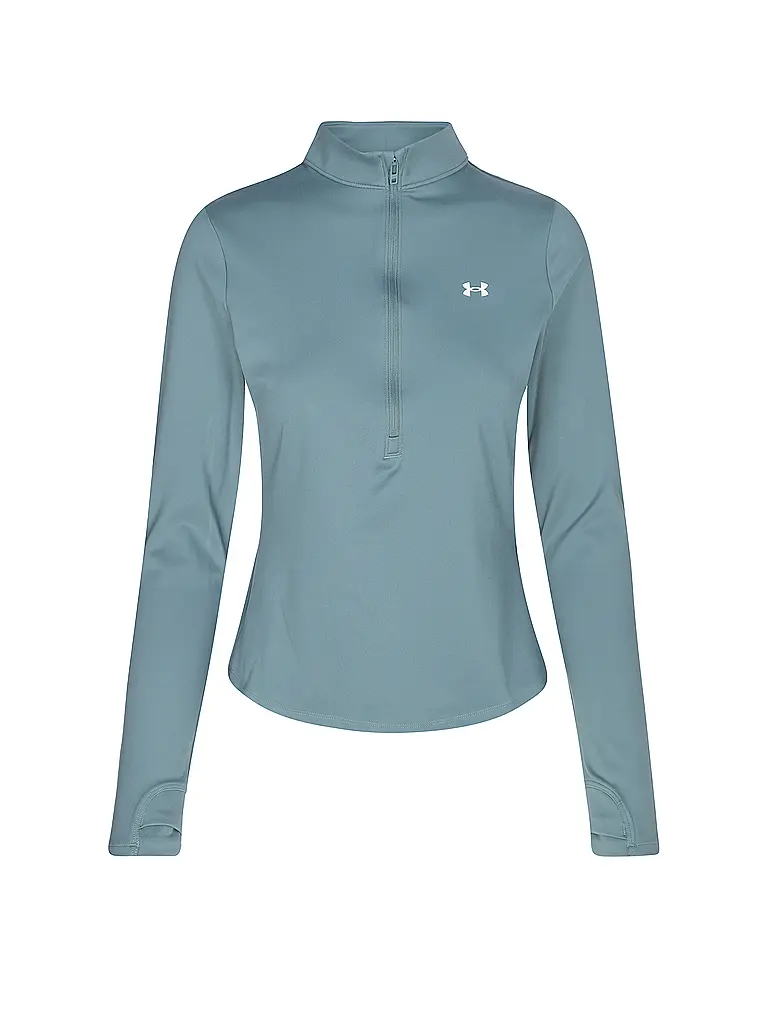 UNDER ARMOUR | Damen Fitnessshirt UA Motion mit ½-Zip | petrol
