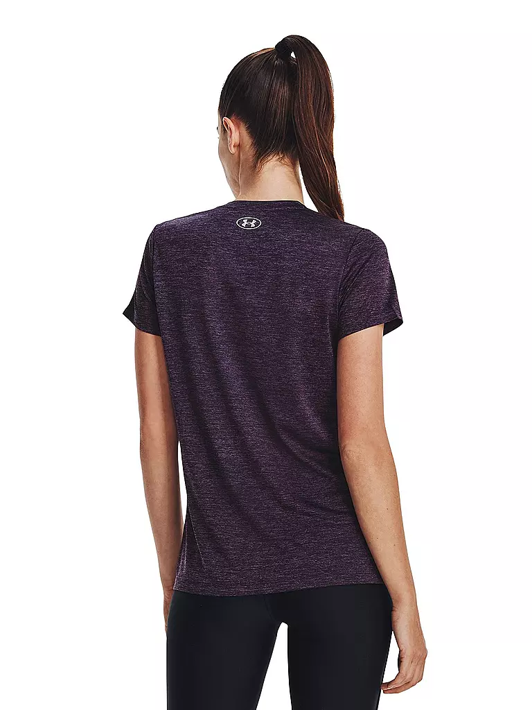 UNDER ARMOUR | Damen Fitnessshirt UA Tech™ Oberteil mit Twist-Effekt und V-Ausschnitt | lila