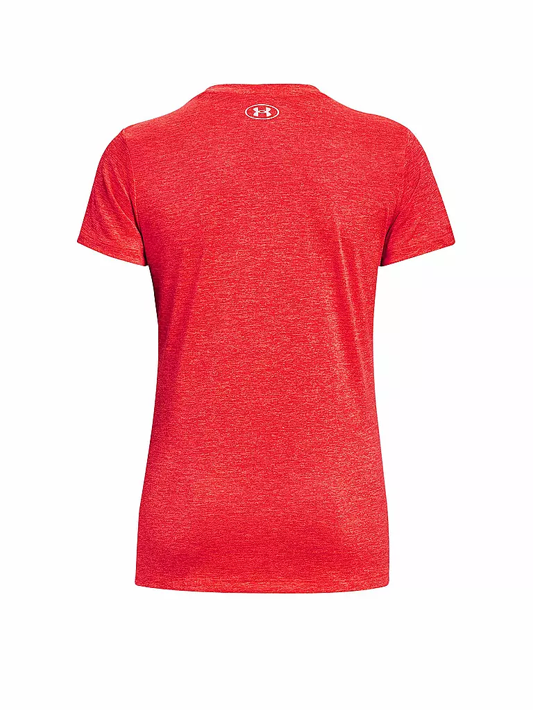 UNDER ARMOUR | Damen Fitnessshirt UA Tech™ Oberteil mit Twist-Effekt und V-Ausschnitt | rot