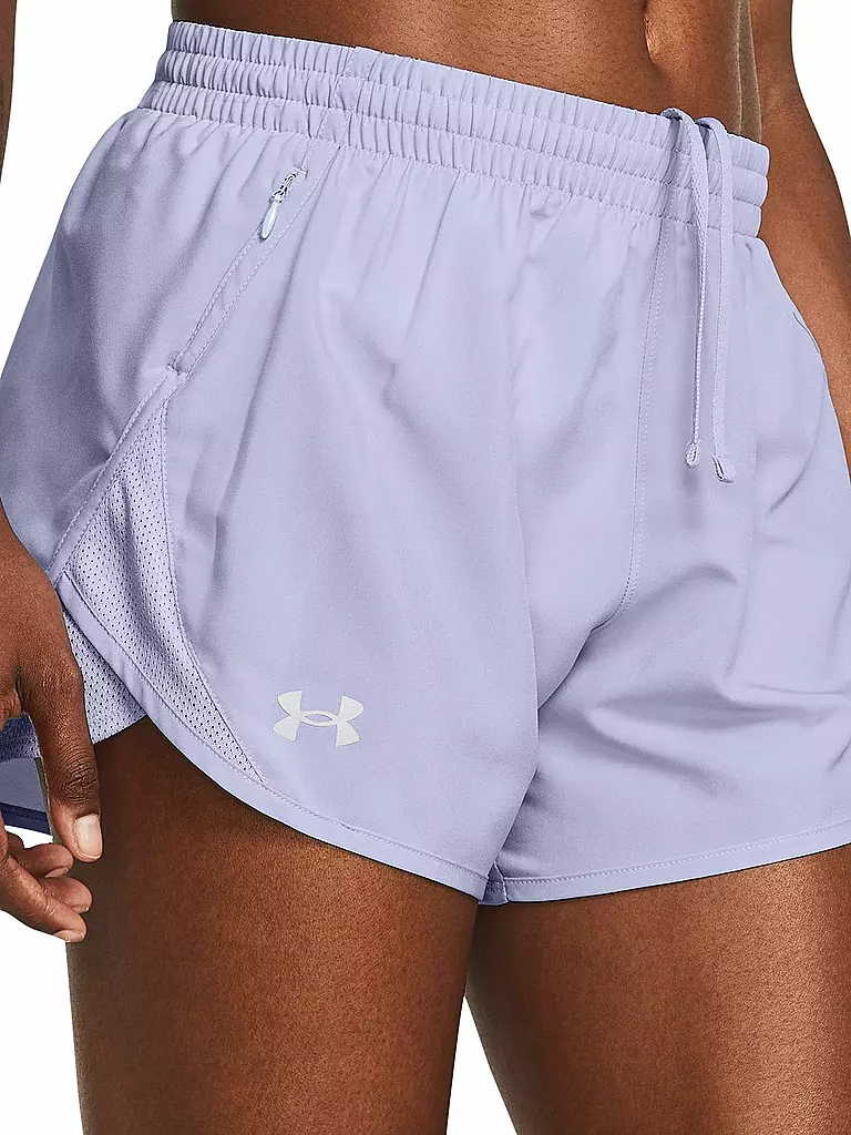 UNDER ARMOUR | Damen Fitnessshort UA Fly-By | hellblau