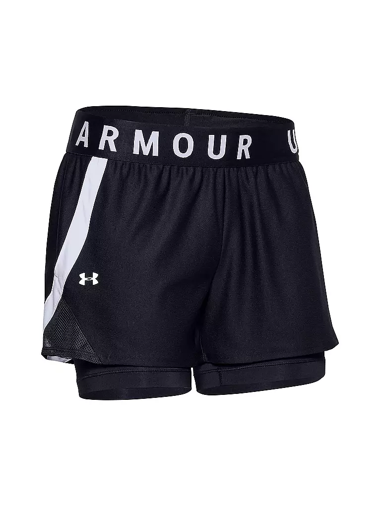 UNDER ARMOUR | Damen Fitnessshort UA Play Up 2in1 | schwarz