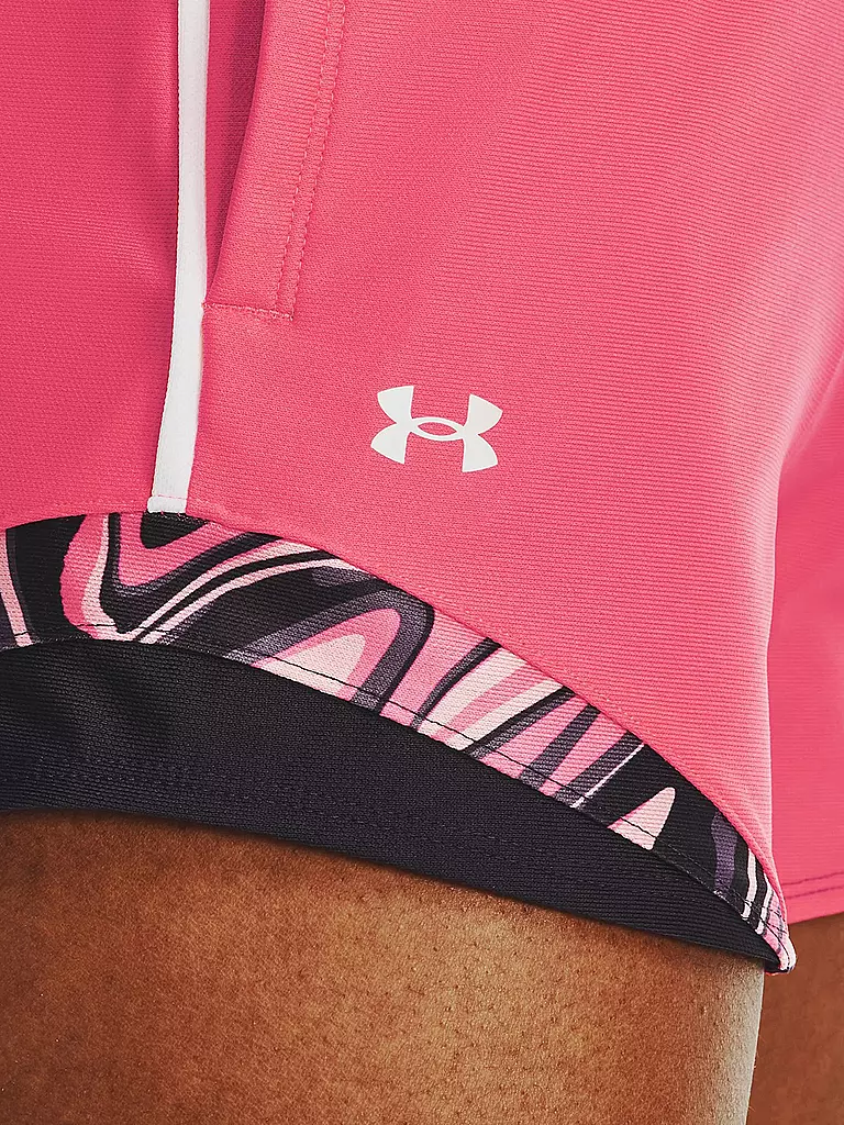 UNDER ARMOUR | Damen Fitnessshort UA Play Up 3.0 Tri Color  | pink