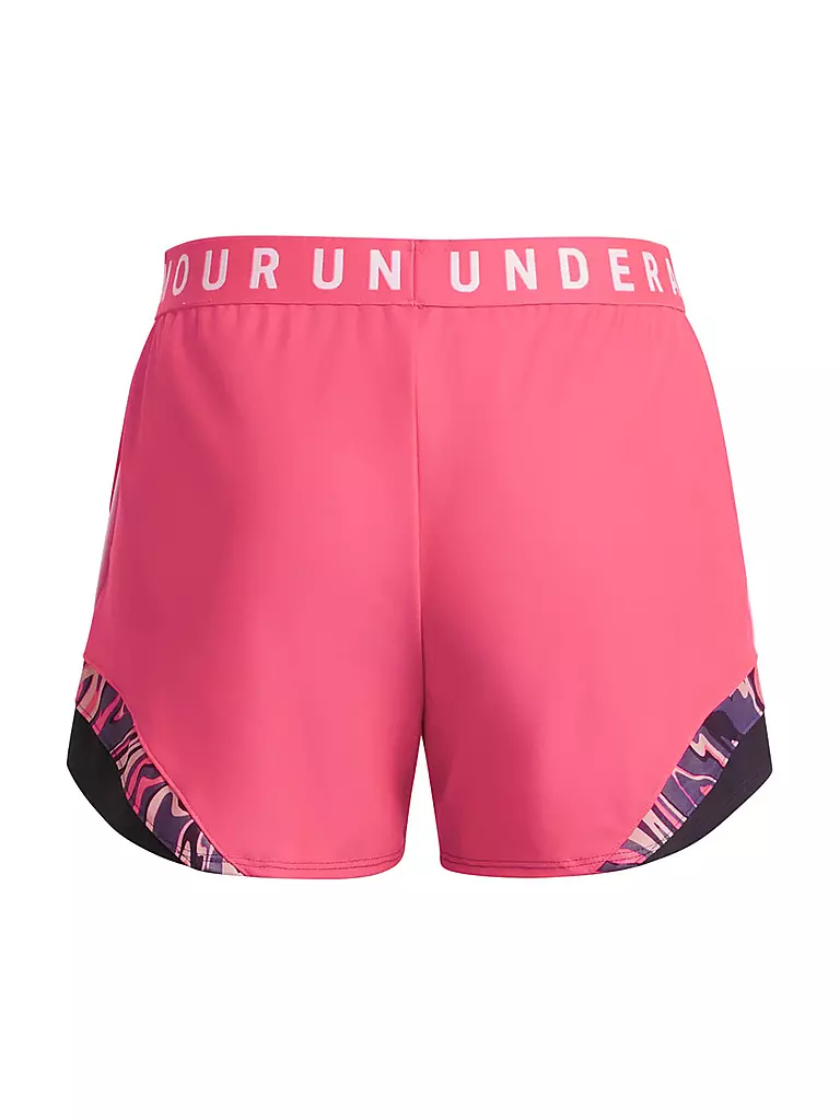 UNDER ARMOUR | Damen Fitnessshort UA Play Up 3.0 Tri Color  | pink