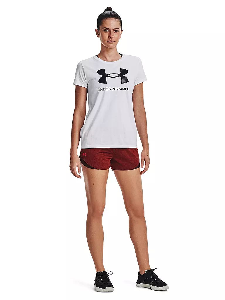 UNDER ARMOUR | Damen Fitnessshort UA Play Up 3.0 Twist | rot