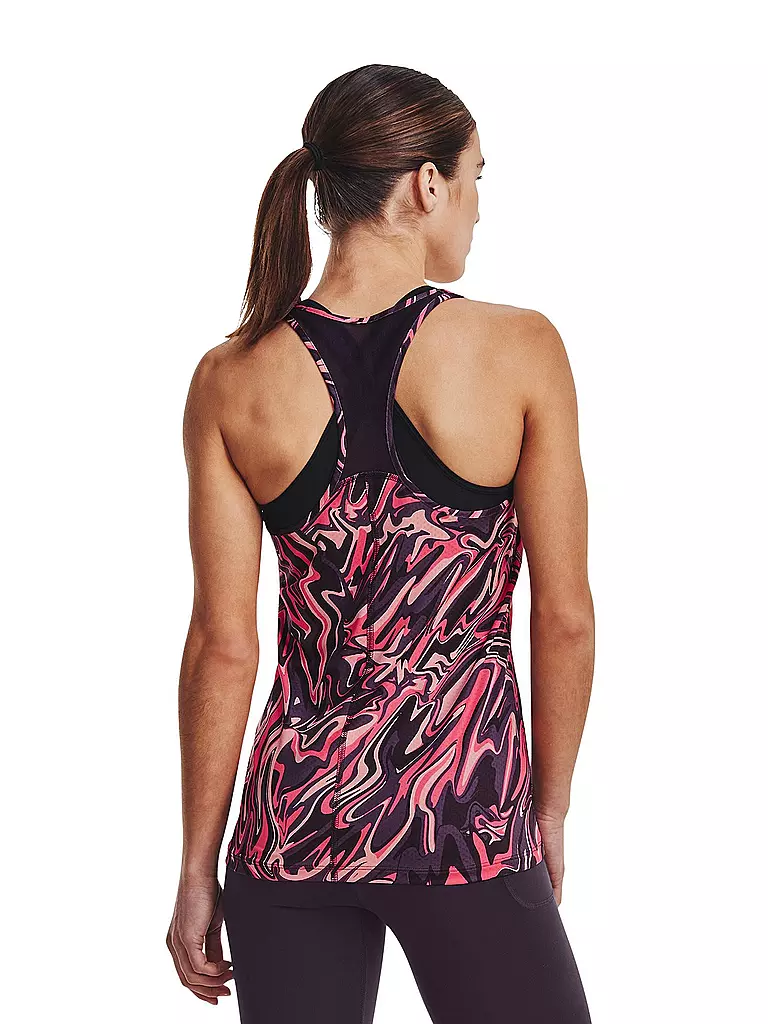 UNDER ARMOUR | Damen Fitnesstank UA HeatGear Armour Racer Print  | lila