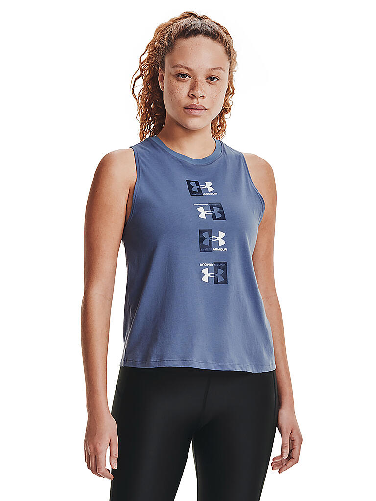 UNDER ARMOUR | Damen Fitnesstank UA Repeat Muscle | blau