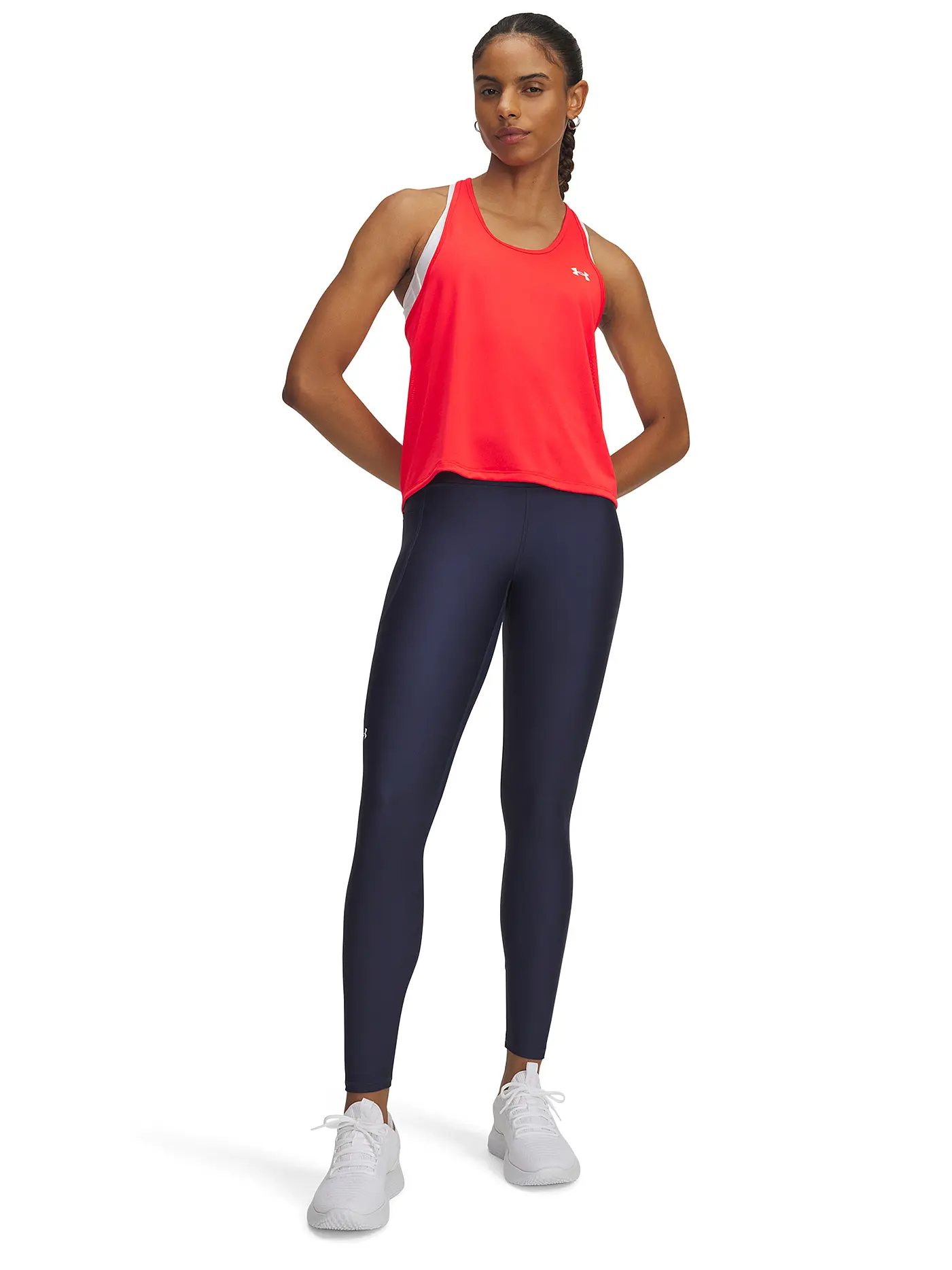UNDER ARMOUR | Damen Fitnesstight HeatGear® | dunkelblau
