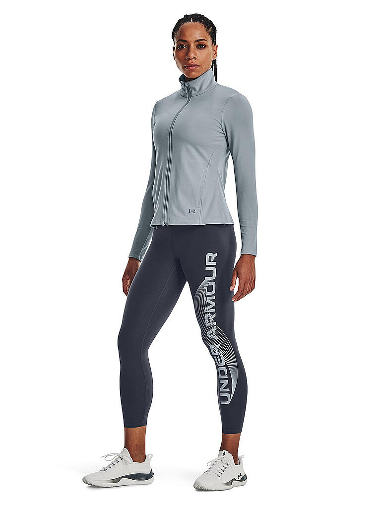 UNDER ARMOUR | Damen Fitnesstight UA Motion Branded Ankle Leg | grau
