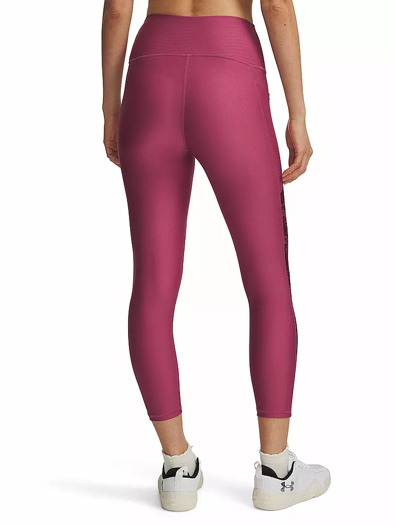 UNDER ARMOUR | Damen Fitnesstight UA Tech™ Printed Panel Ankle 7/8 | beere