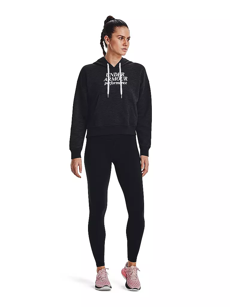 UNDER ARMOUR | Damen Hoodie UA Recovery Fleece mit Schriftzug | grau