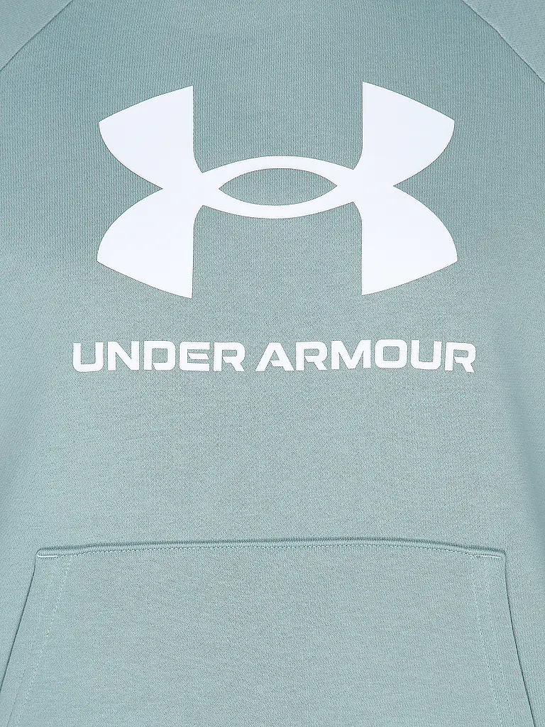 UNDER ARMOUR | Damen Hoodie UA Rival Fleece Big Logo | petrol