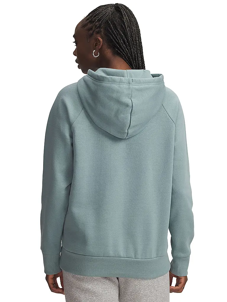 UNDER ARMOUR | Damen Hoodie UA Rival Fleece Big Logo | petrol