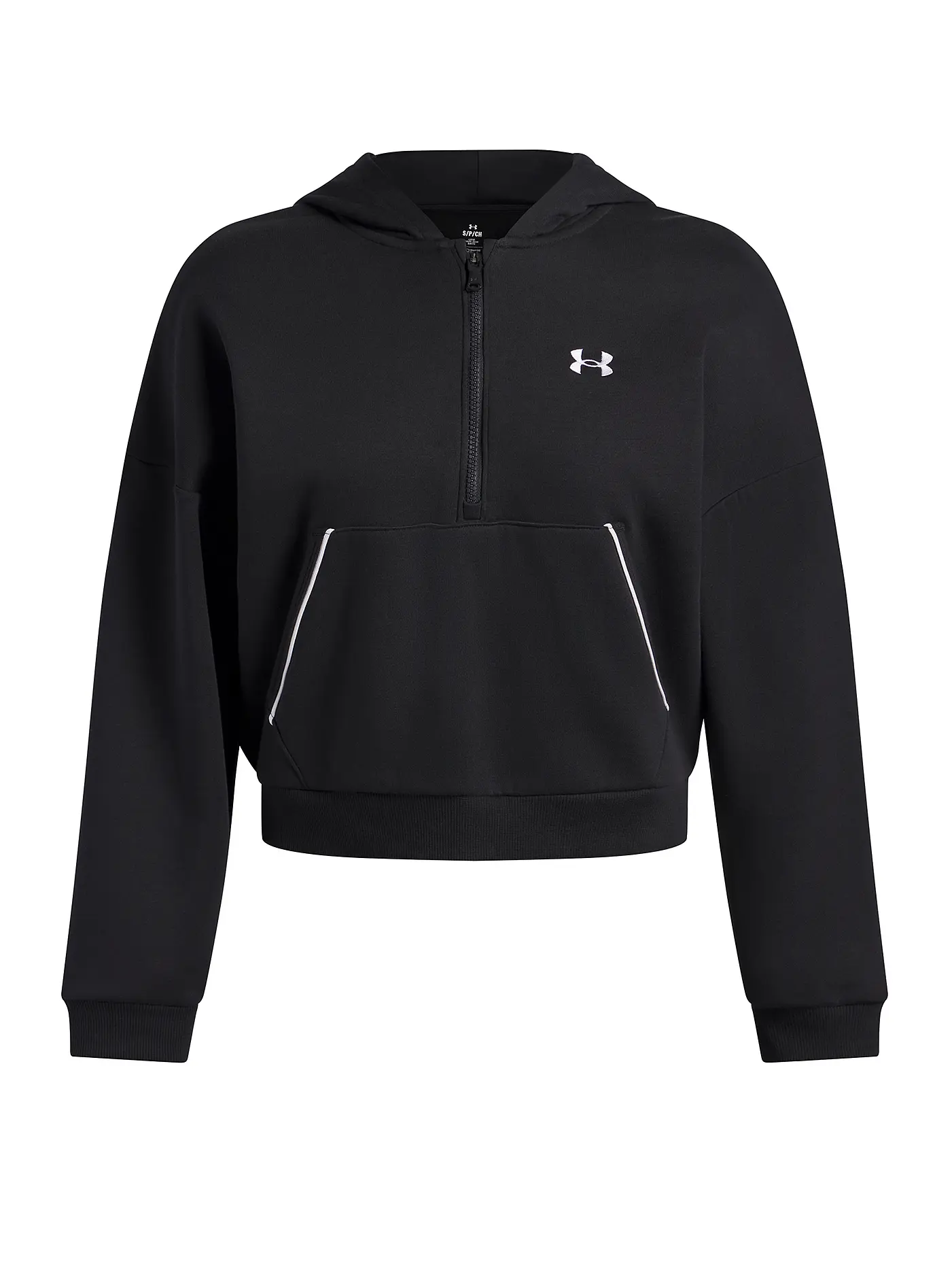 UNDER ARMOUR | Damen Hoodie UA Rival Fleece Piped | schwarz