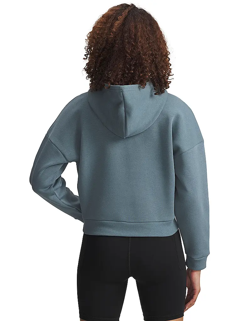 UNDER ARMOUR | Damen Hoodie UA Rival Fleece Piped | petrol