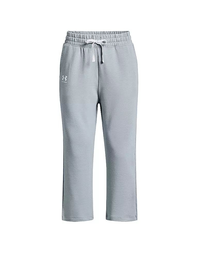 UNDER ARMOUR | Damen Jogginghose UA Rival Terry Flare Crop | hellblau