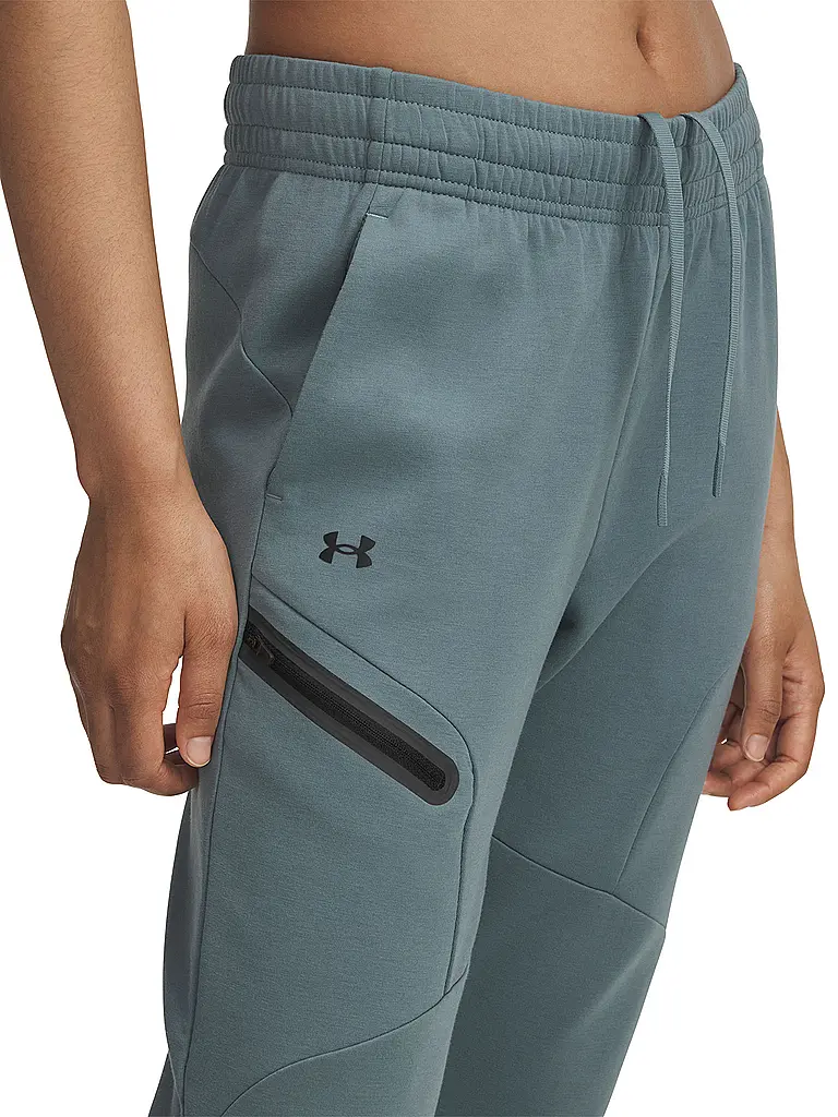 UNDER ARMOUR | Damen Jogginghose UA Unstoppable Fleece | petrol