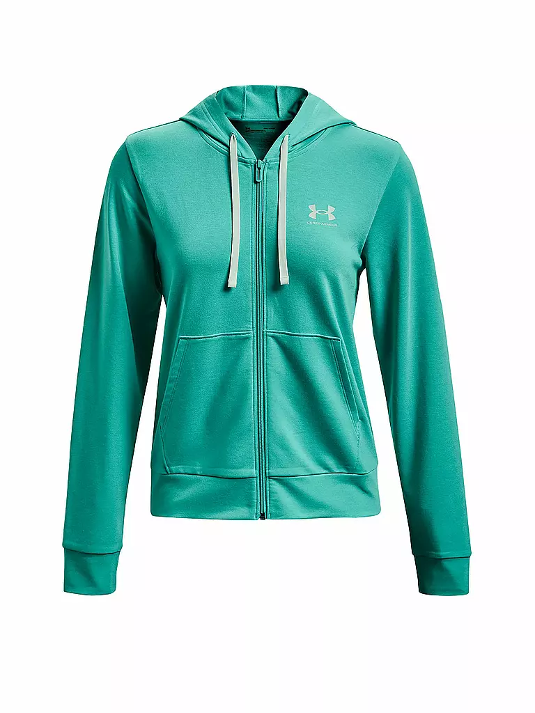 UNDER ARMOUR | Damen Kapuzenjacke UA Rival Frottee | grün