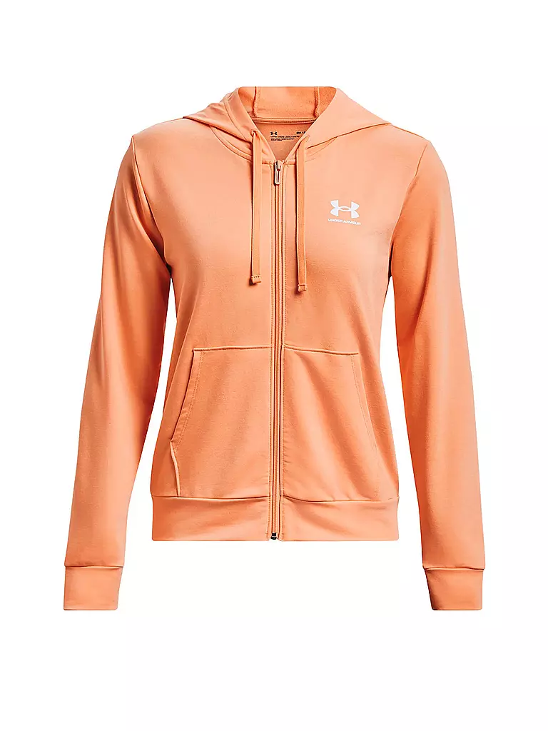 UNDER ARMOUR | Damen Kapuzenjacke UA Rival Frottee | orange