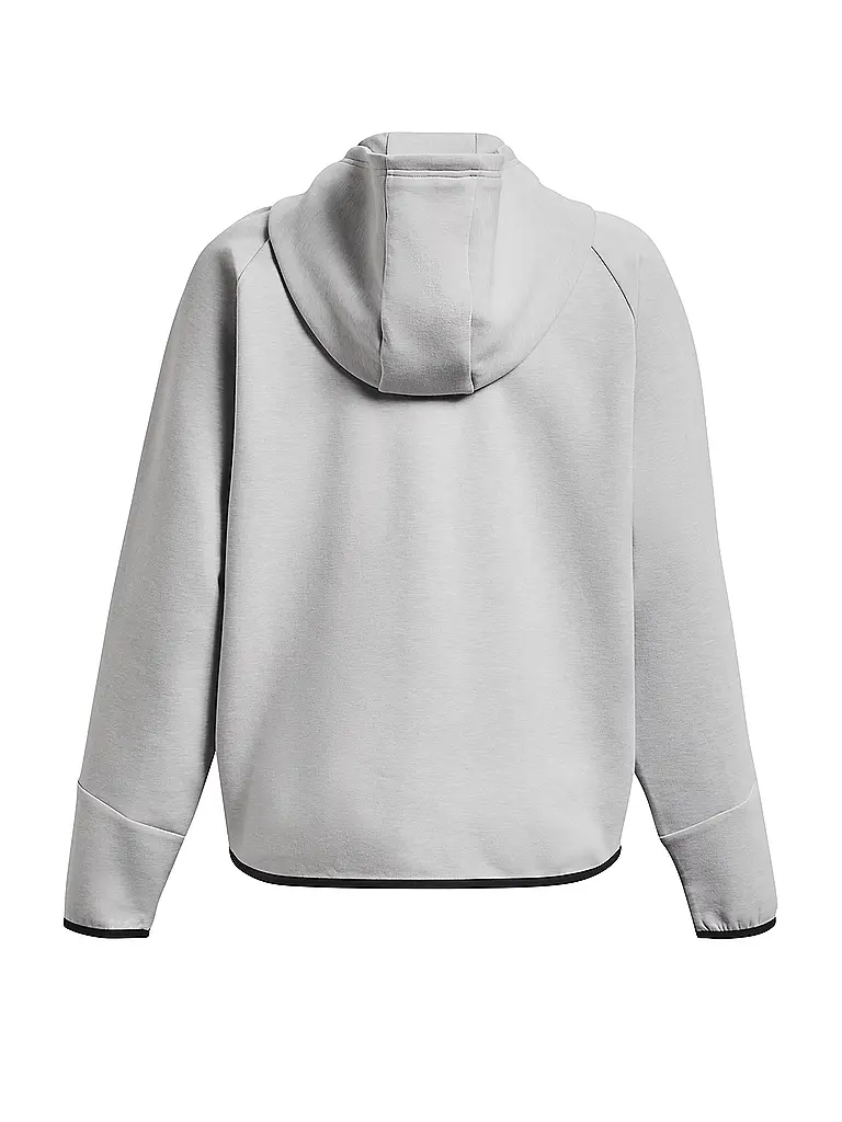 UNDER ARMOUR | Damen Kapuzenjacke UA Unstoppable Fleece mit durchgehendem Zip | Grau