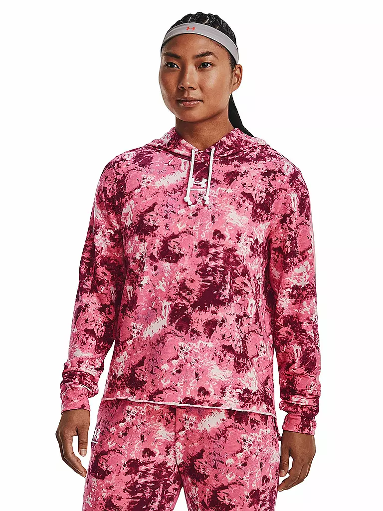 UNDER ARMOUR | Damen Kapuzenpullover UA Rival Terry | rosa