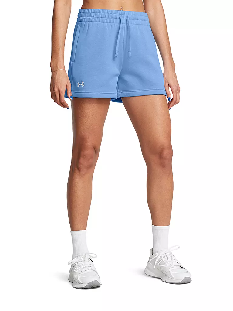 UNDER ARMOUR | Damen Short UA Rival Fleece | hellblau