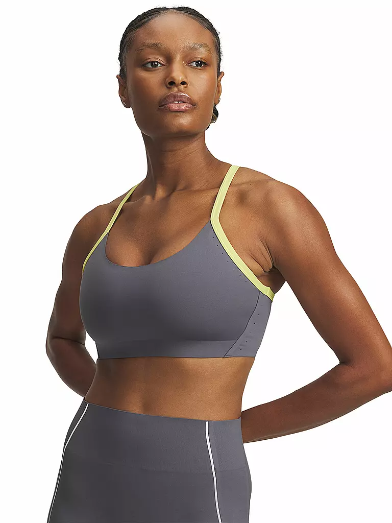 UNDER ARMOUR | Damen Sport-BH UA Halo Bonded  Medium Support | grau