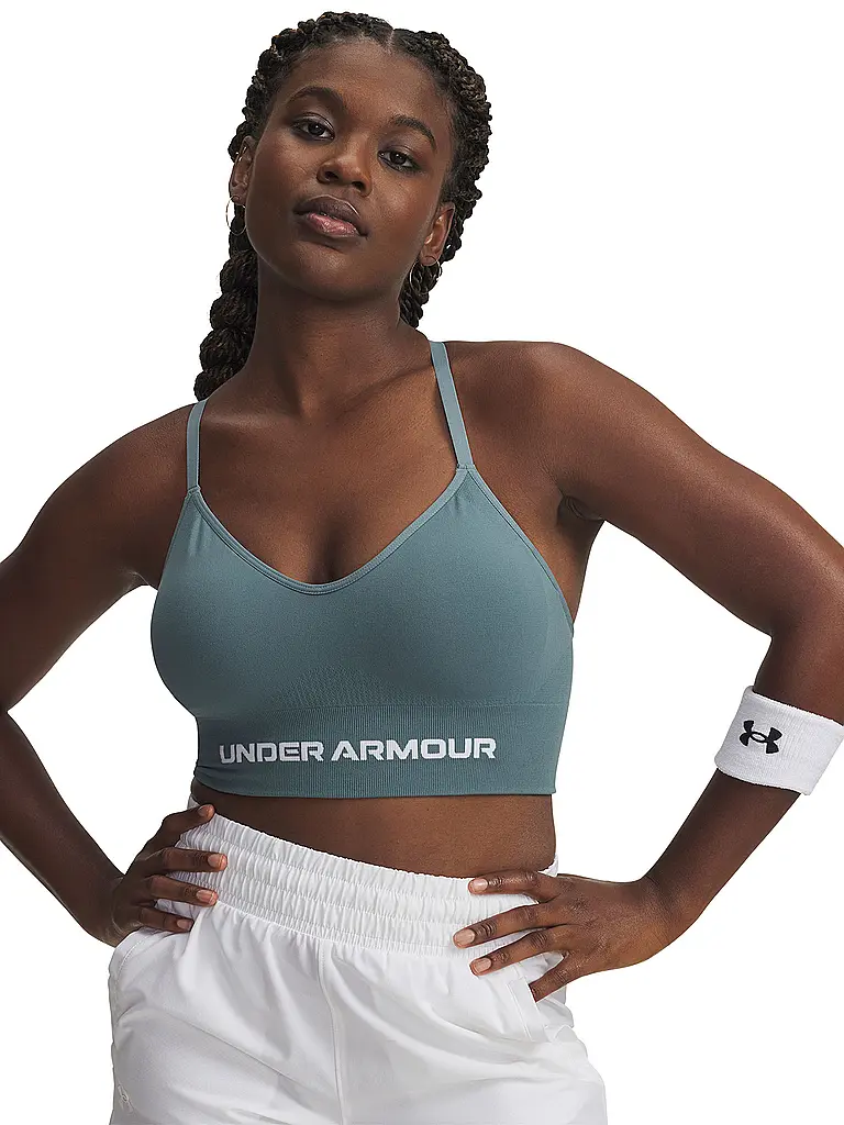 UNDER ARMOUR | Damen Sport-BH Vanish Seamless Low Support | petrol